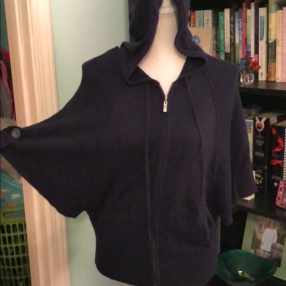 Paraphrase EUC Navy dolman sweater jacket - Picture 2 of 4